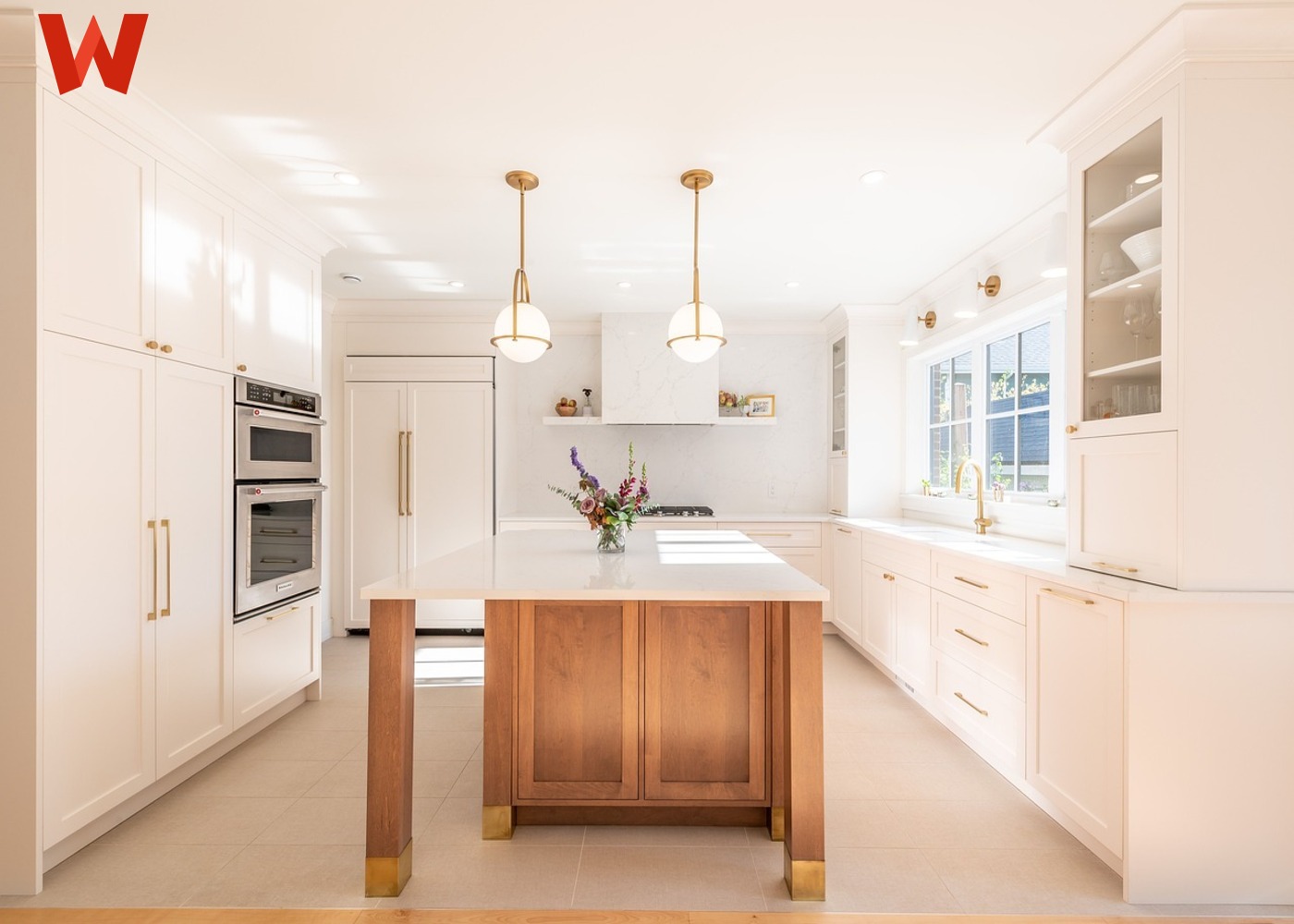 Create a Classic Look for Your Kitchen with White Cabinets!