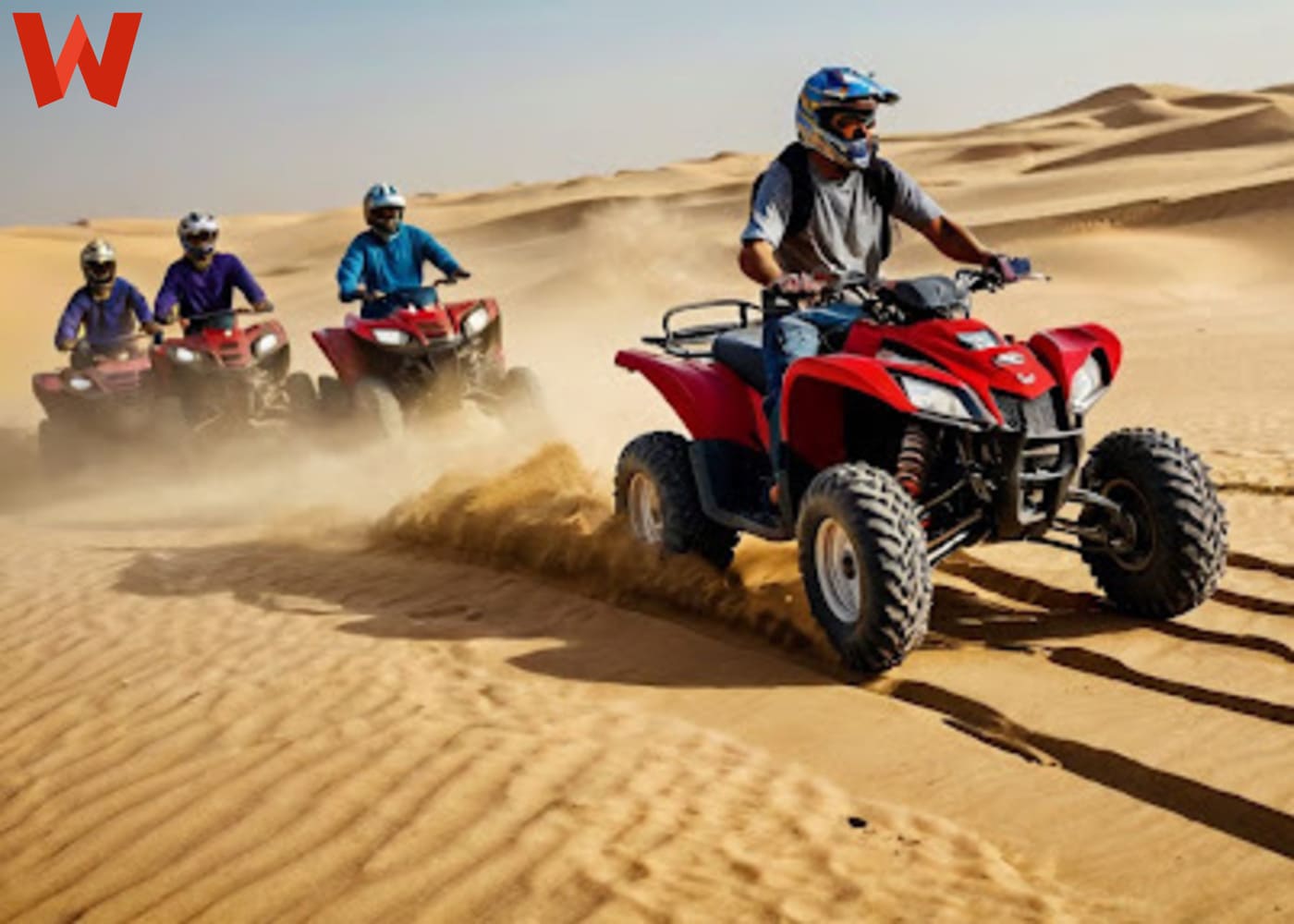 Discover the excitement of a Dubai Desert Quad Bike Ride